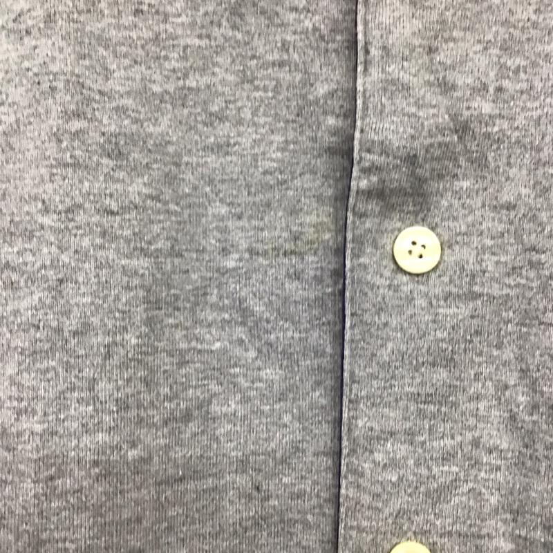 トミーヒルフィガー TOMMY HILFIGER シャツ、ブラウス 半袖 半袖シャツ フロントボタン ノーカラーシャツ M ロゴ、文字 灰 / グレー / gray メンズ USED 古着 中古 10152714