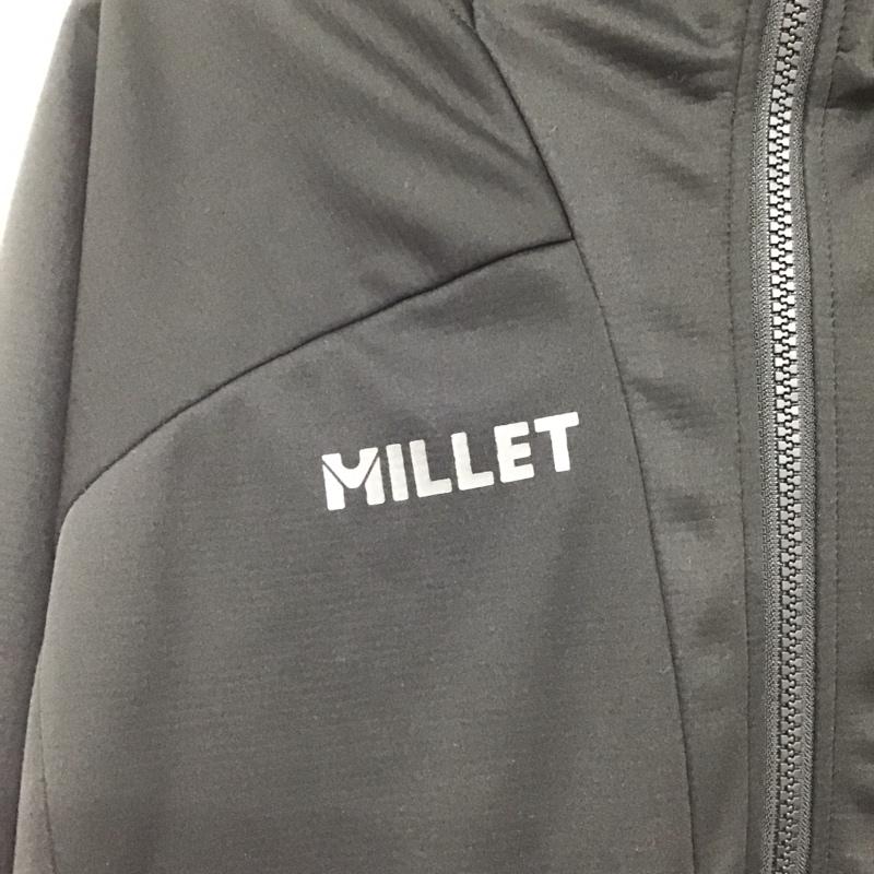 ミレー MILLET ジャケット、上着 ジャンパー、ブルゾン ジップアップジャケット パーカージャケット アウター M ロゴ、文字 黒 / ブラック / black メンズ USED 古着 中古 10152719