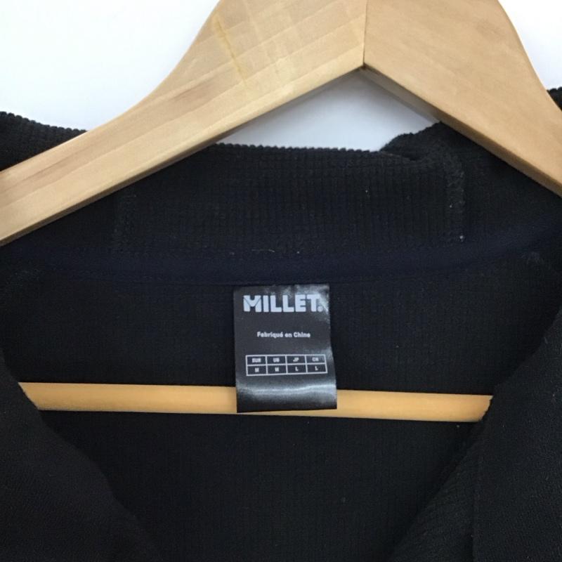 ミレー MILLET ジャケット、上着 ジャンパー、ブルゾン ジップアップジャケット パーカージャケット アウター M ロゴ、文字 黒 / ブラック / black メンズ USED 古着 中古 10152719