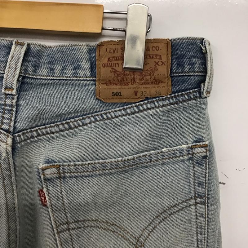 リーバイストラウスアンドコー Levi Strauss & co. パンツ デニム、ジーンズ デニムパンツ スリムパンツ カジュアルパンツ 33インチ ダメージ加工 インディゴ / インディゴ / Indigo メンズ USED 古着 中古 10152726