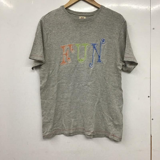 ジョイント joint Tシャツ 半袖 半袖カットソー プリントTシャツ クルーネックカットソー M ロゴ、文字 灰 / グレー / gray メンズ USED 古着 中古 10152730