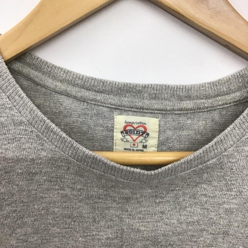 ジョイント joint Tシャツ 半袖 半袖カットソー プリントTシャツ クルーネックカットソー M ロゴ、文字 灰 / グレー / gray メンズ USED 古着 中古 10152730