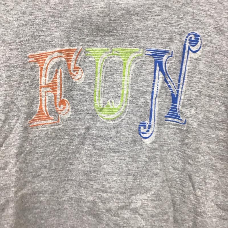 ジョイント joint Tシャツ 半袖 半袖カットソー プリントTシャツ クルーネックカットソー M ロゴ、文字 灰 / グレー / gray メンズ USED 古着 中古 10152730