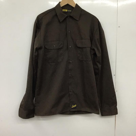 エクストララージ XLARGE シャツ、ブラウス 長袖 長袖シャツ 無地シャツ カラーシャツ L 無地 茶 / ブラウン / brown メンズ USED 古着 中古 10152735
