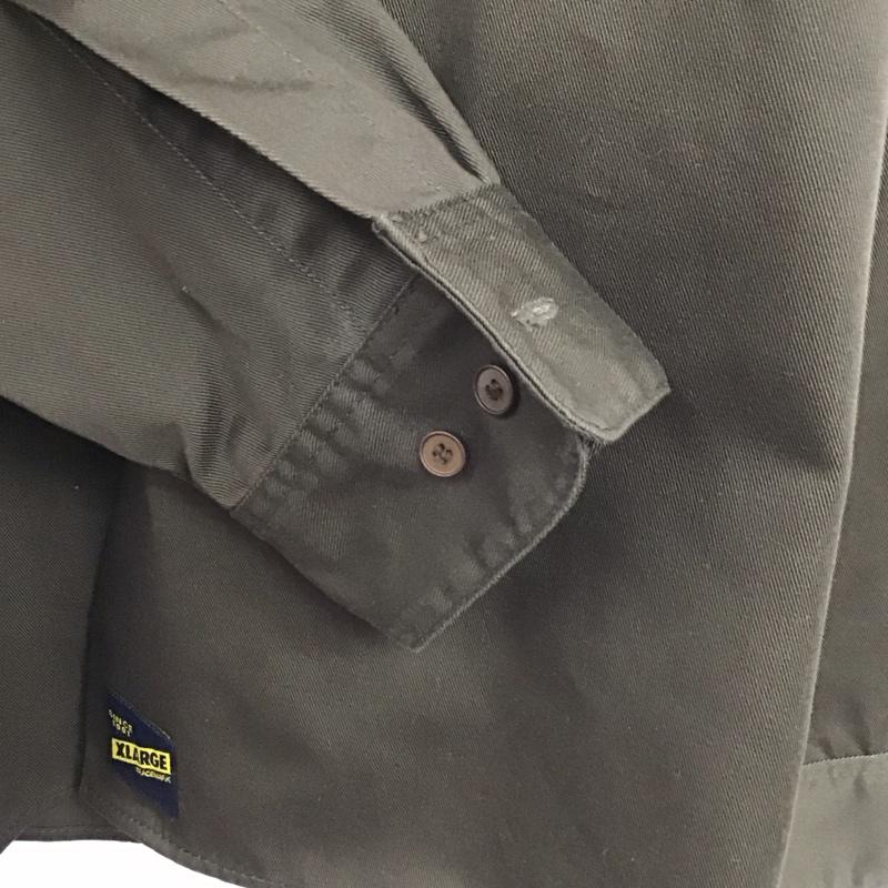 エクストララージ XLARGE シャツ、ブラウス 長袖 長袖シャツ 無地シャツ カラーシャツ L 無地 茶 / ブラウン / brown メンズ USED 古着 中古 10152735