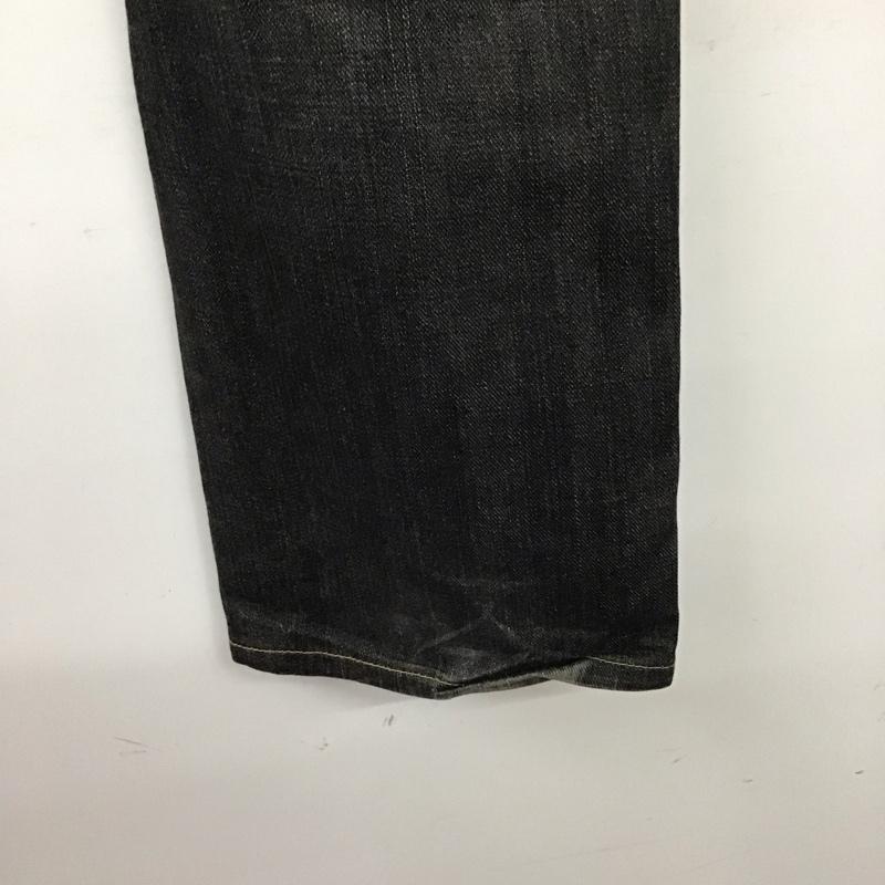 リー Lee パンツ デニム、ジーンズ デニムパンツ スリムパンツ カジュアルパンツ 34インチ 無地 黒 / ブラック / black メンズ USED 古着 中古 10152736