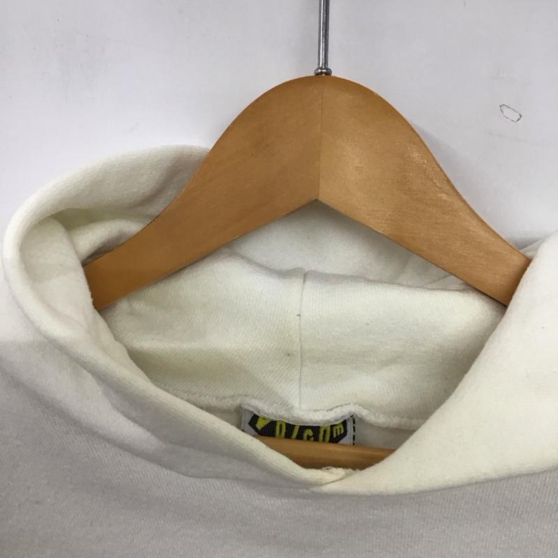ボルコム VOLCOM パーカー 長袖 長袖パーカー プルオーバーパーカー スウェット S ロゴ、文字 白 / ホワイト / white メンズ USED 古着 中古 10152742