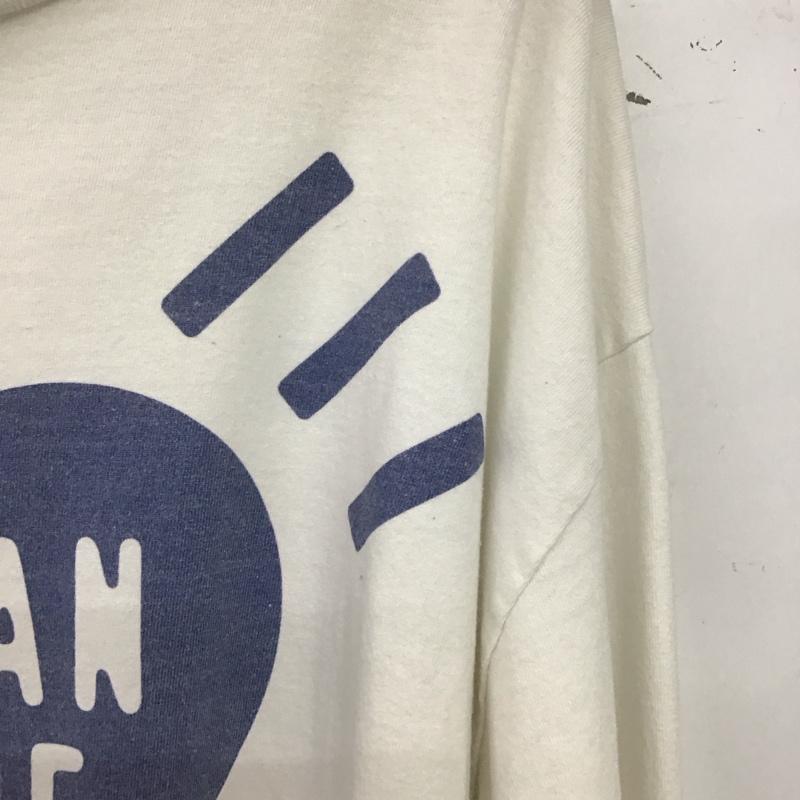 ヒューマンメード HUMAN MADE カットソー 長袖 長袖カットソー プリントカットソー クルーネック XXL プリント 白 / ホワイト / white メンズ USED 古着 中古 10152743