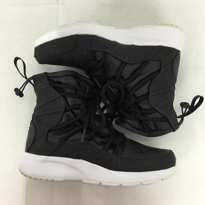 ナイキ NIKE スニーカー スニーカー AO00355-001 WMNS NIKE TANJUN HIGH RISE 23cm 23.0cm ロゴ、文字 黒 / ブラック / black レディース USED 古着 中古 10152753