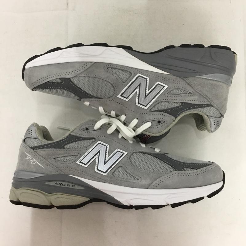 ニューバランス New Balance スニーカー スニーカー M990 GY3 MADE IN USA USA製 27cm 27.0cm ロゴ、文字 灰 / グレー / gray メンズ USED 古着 中古 10152754