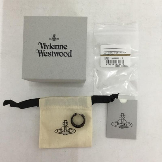 ヴィヴィアンウエストウッド Vivienne Westwood アクセサリー ピアス WESTMINSTER SINGLE HOOP 片耳用 箱有 ロゴ、文字 黒 / ブラック / black メンズ USED 古着 中古 10152759