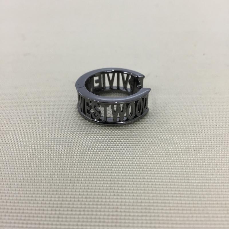 ヴィヴィアンウエストウッド Vivienne Westwood アクセサリー ピアス WESTMINSTER SINGLE HOOP 片耳用 箱有 ロゴ、文字 黒 / ブラック / black メンズ USED 古着 中古 10152759