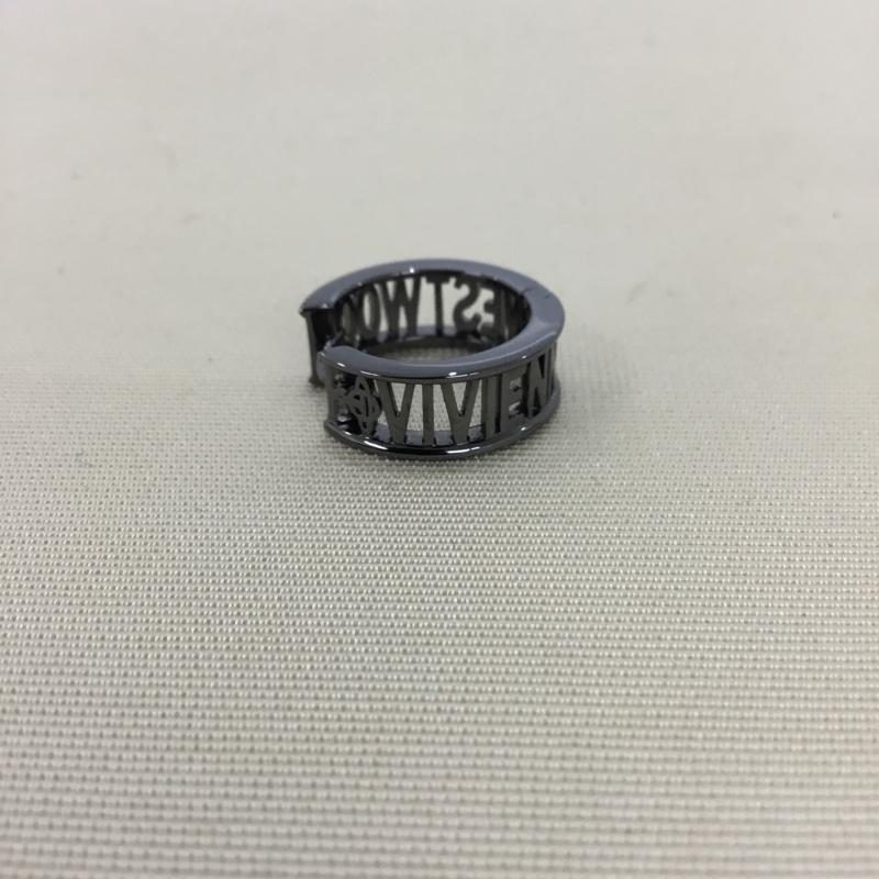 ヴィヴィアンウエストウッド Vivienne Westwood アクセサリー ピアス WESTMINSTER SINGLE HOOP 片耳用 箱有 ロゴ、文字 黒 / ブラック / black メンズ USED 古着 中古 10152759