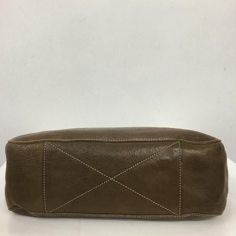 ゲンテン genten トートバッグ トートバッグ レザー 工具ロゴ ロゴ、文字 茶 / ブラウン / brown レディース USED 古着 中古 10152765