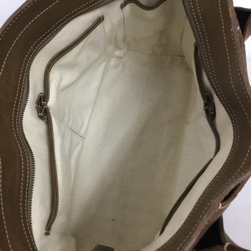 ゲンテン genten トートバッグ トートバッグ レザー 工具ロゴ ロゴ、文字 茶 / ブラウン / brown レディース USED 古着 中古 10152765