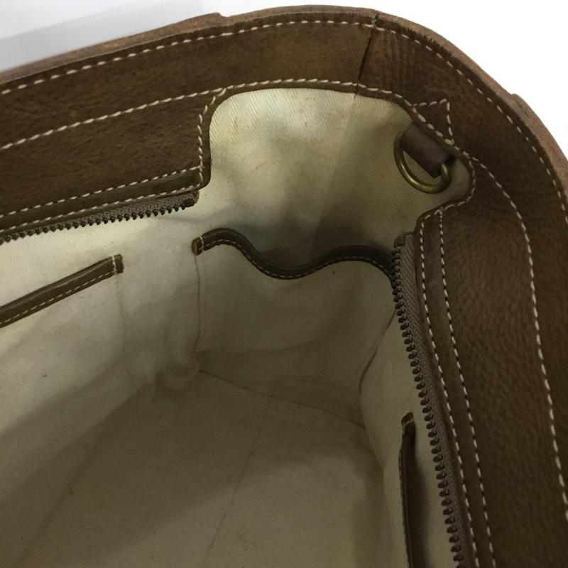 ゲンテン genten トートバッグ トートバッグ レザー 工具ロゴ ロゴ、文字 茶 / ブラウン / brown レディース USED 古着 中古 10152765