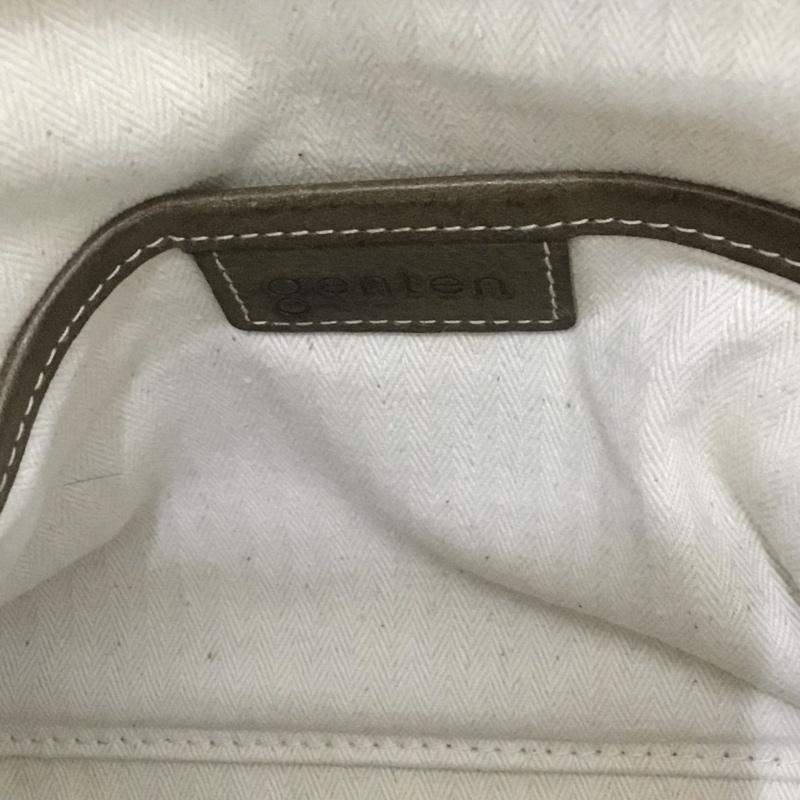 ゲンテン genten トートバッグ トートバッグ レザー 工具ロゴ ロゴ、文字 茶 / ブラウン / brown レディース USED 古着 中古 10152765