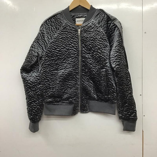 ゲス Guess ジャケット、上着 ジャンパー、ブルゾン ジップアップジャケット アウター ノーカラージャケット XS 無地 灰 / グレー / gray レディース USED 古着 中古 10152767