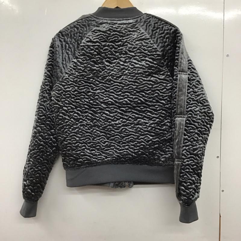 ゲス Guess ジャケット、上着 ジャンパー、ブルゾン ジップアップジャケット アウター ノーカラージャケット XS 無地 灰 / グレー / gray レディース USED 古着 中古 10152767
