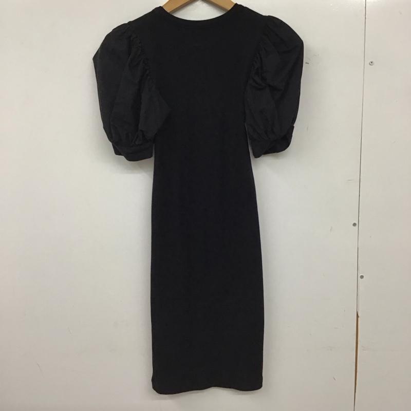 ザラ ZARA ワンピース ミニスカート 半袖ロングワンピース タイトスカート S 無地 黒 / ブラック / black レディース USED 古着 中古 10152768
