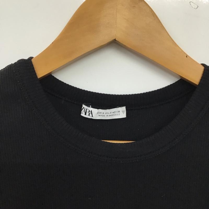 ザラ ZARA ワンピース ミニスカート 半袖ロングワンピース タイトスカート S 無地 黒 / ブラック / black レディース USED 古着 中古 10152768