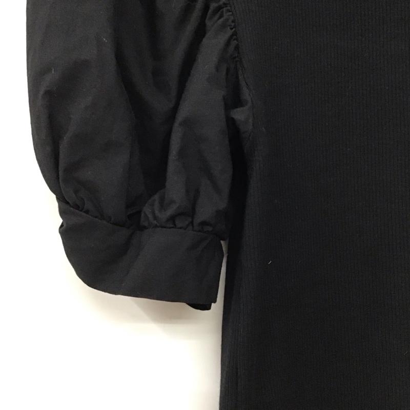 ザラ ZARA ワンピース ミニスカート 半袖ロングワンピース タイトスカート S 無地 黒 / ブラック / black レディース USED 古着 中古 10152768