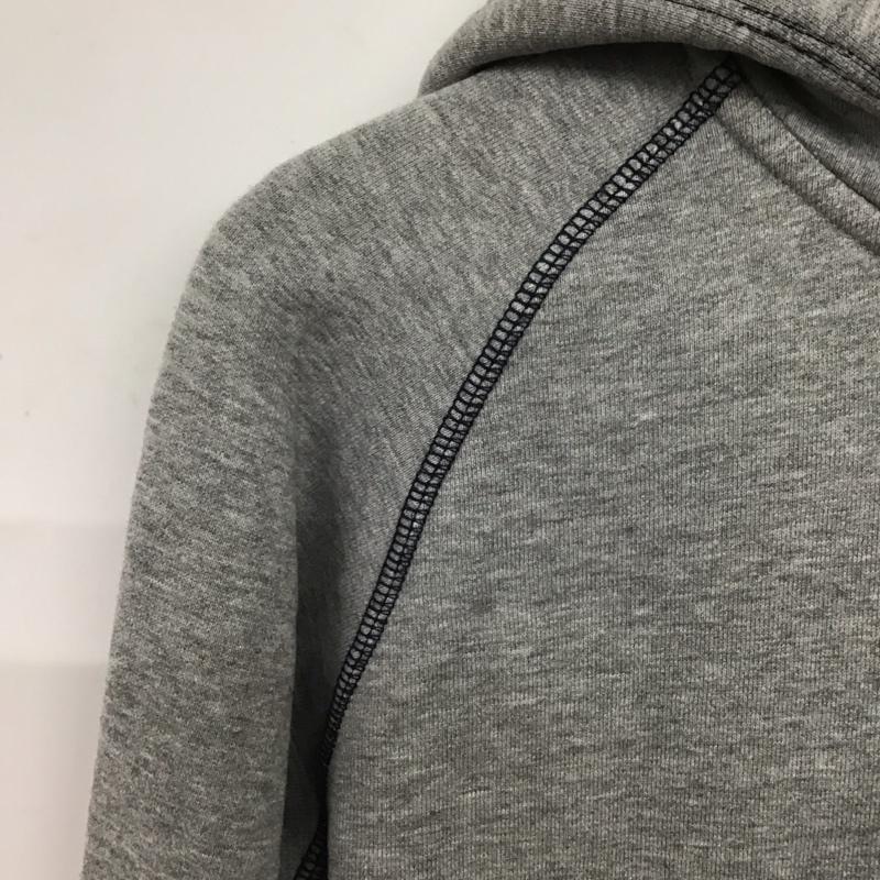 ナイキ NIKE パーカー 長袖 ジップアップパーカー 長袖パーカー カジュアルジャケット L ロゴ、文字 灰 / グレー / gray レディース USED 古着 中古 10152769