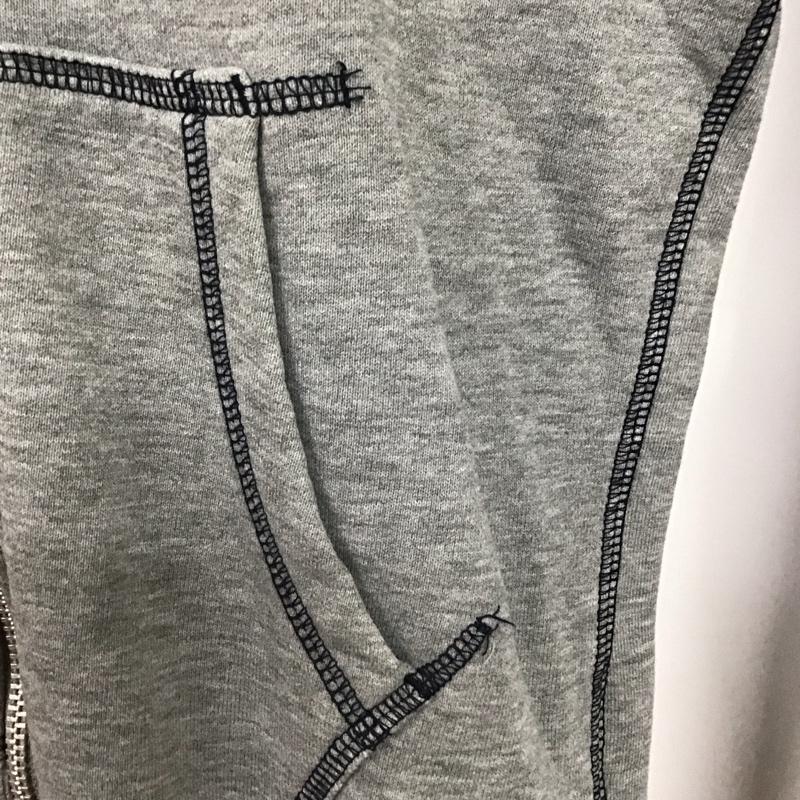 ナイキ NIKE パーカー 長袖 ジップアップパーカー 長袖パーカー カジュアルジャケット L ロゴ、文字 灰 / グレー / gray レディース USED 古着 中古 10152769