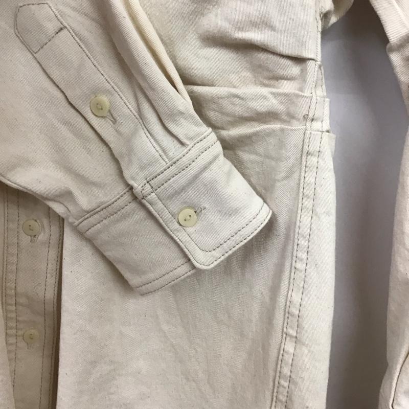 ザラ ZARA シャツ、ブラウス 長袖 長袖シャツ 無地シャツ カラーシャツ M 無地 アイボリー / アイボリー / レディース USED 古着 中古 10152770