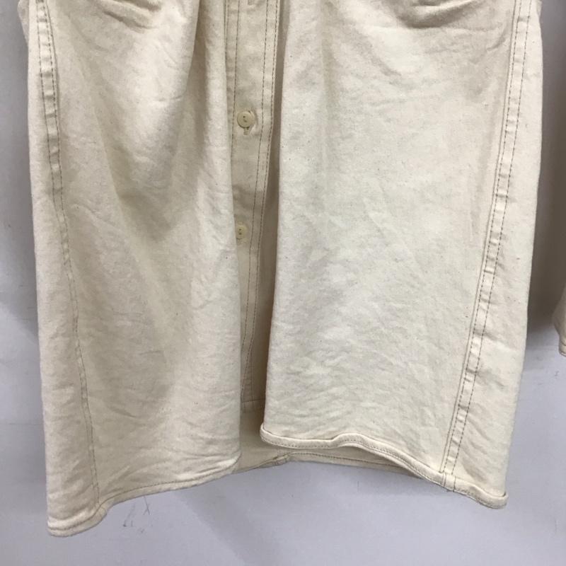 ザラ ZARA シャツ、ブラウス 長袖 長袖シャツ 無地シャツ カラーシャツ M 無地 アイボリー / アイボリー / レディース USED 古着 中古 10152770