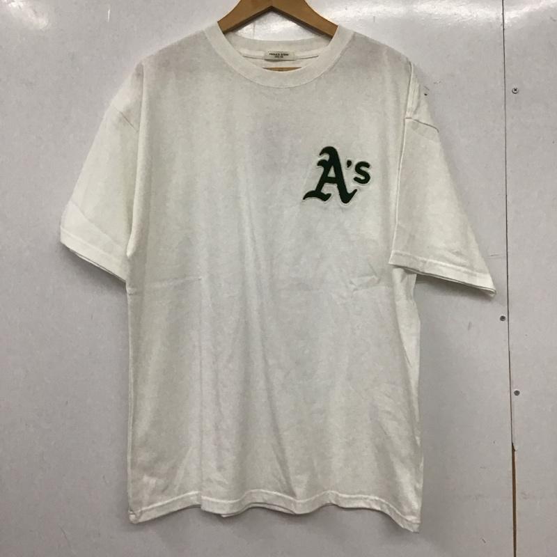フリークスストア FREAK S STORE Tシャツ 半袖 半袖カットソー プリントTシャツ クルーネックカットソー FREE ロゴ、文字 白 / ホワイト / white レディース USED 古着 中古 10152771