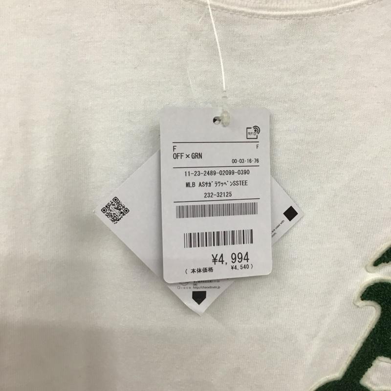 フリークスストア FREAK S STORE Tシャツ 半袖 半袖カットソー プリントTシャツ クルーネックカットソー FREE ロゴ、文字 白 / ホワイト / white レディース USED 古着 中古 10152771