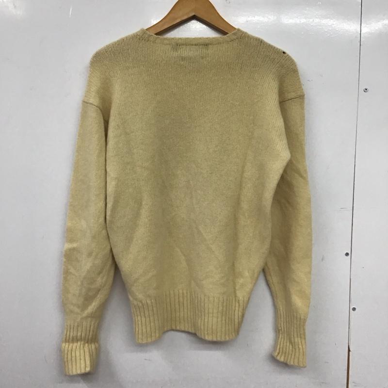ポロバイラルフローレン Polo by RALPH LAUREN ニット、セーター 長袖 長袖ニットカットソー クルーネック セーター S ロゴ、文字 アイボリー / アイボリー / レディース USED 古着 中古 10152776