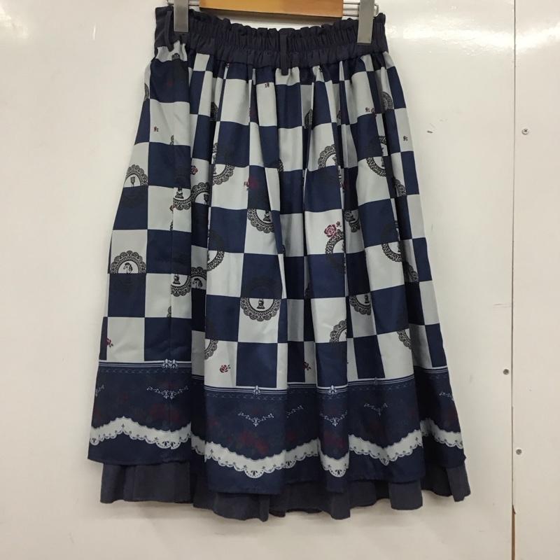 アクシーズファム axes femme スカート ひざ丈スカート フレアスカート カジュアルスカート FREE プリント マルチカラー / マルチカラー / multicolor レディース USED 古着 中古 10152781