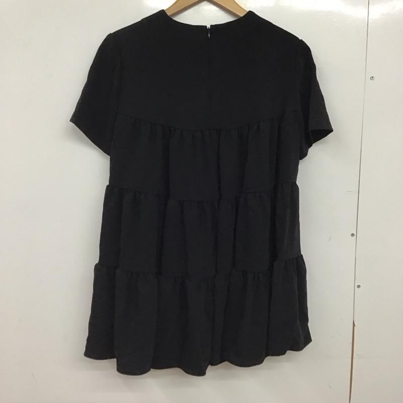 フェンネル FENNEL カットソー 半袖 半袖カットソー 無地シャツ フレアシャツ 無地 黒 / ブラック / black レディース USED 古着 中古 10152784