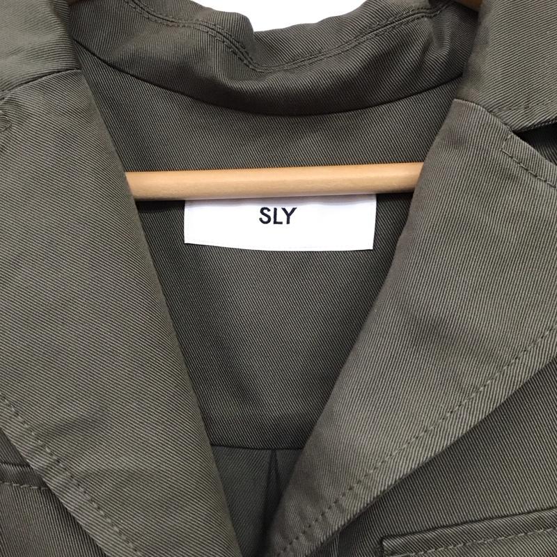 スライ SLY ワンピース ロングスカート 030baz30-1710 PLEATSMILITARYLONGSHBZ 1 無地 カーキ / カーキ / khaki レディース USED 古着 中古 10152786
