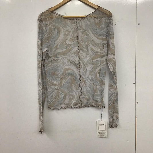 オリーブデオリーブ OLIVE des OLIVE カットソー 長袖 マーブル柄パワーメッシュプルオーバー FREE プリント マルチカラー / マルチカラー / multicolor レディース USED 古着 中古 10152796