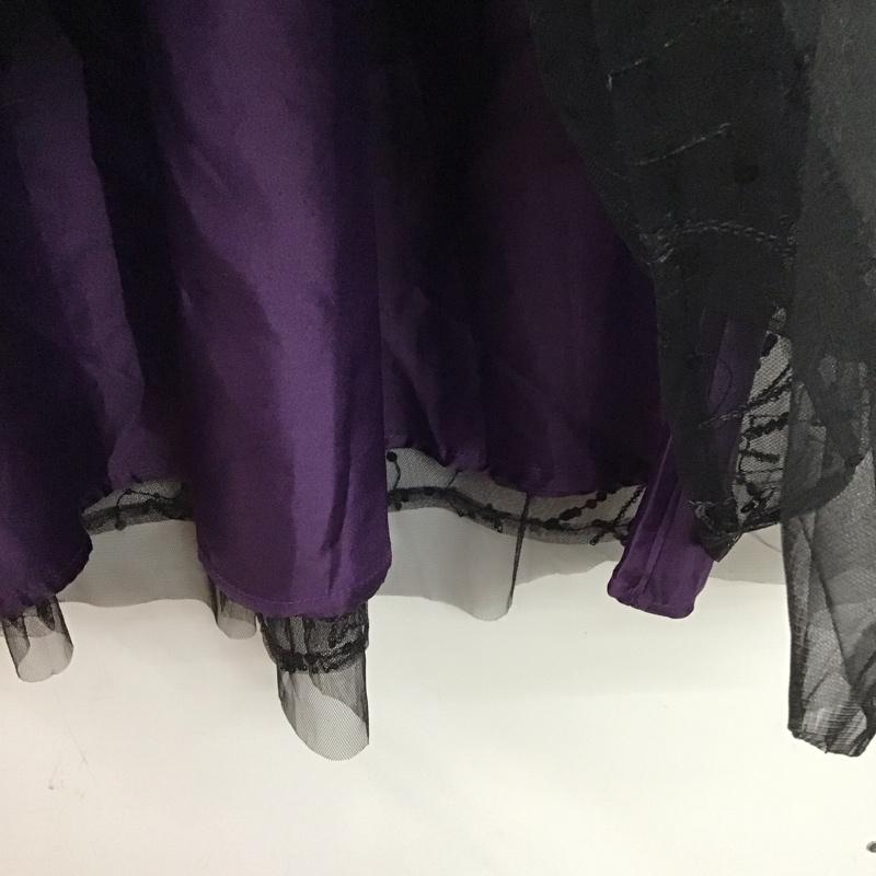 アクシーズファム axes femme スカート ひざ丈スカート ホロスコープ刺繍チュールSK FREE 総柄 黒 / ブラック / black レディース USED 古着 中古 10152797