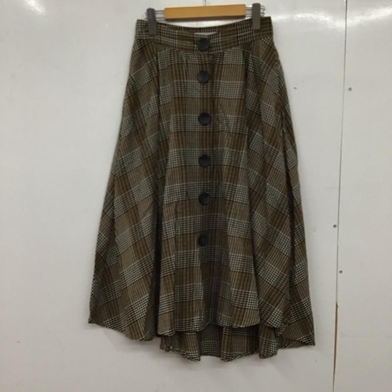 ザラベーシック ZARA BASIC スカート ロングスカート フレアスカート カジュアルスカート S チェック マルチカラー / マルチカラー / multicolor レディース USED 古着 中古 10152800
