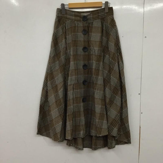 ザラベーシック ZARA BASIC スカート ロングスカート フレアスカート カジュアルスカート S チェック マルチカラー / マルチカラー / multicolor レディース USED 古着 中古 10152800