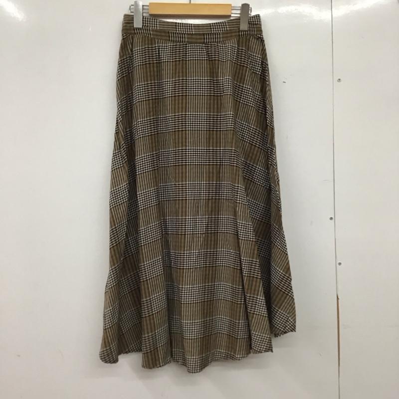 ザラベーシック ZARA BASIC スカート ロングスカート フレアスカート カジュアルスカート S チェック マルチカラー / マルチカラー / multicolor レディース USED 古着 中古 10152800