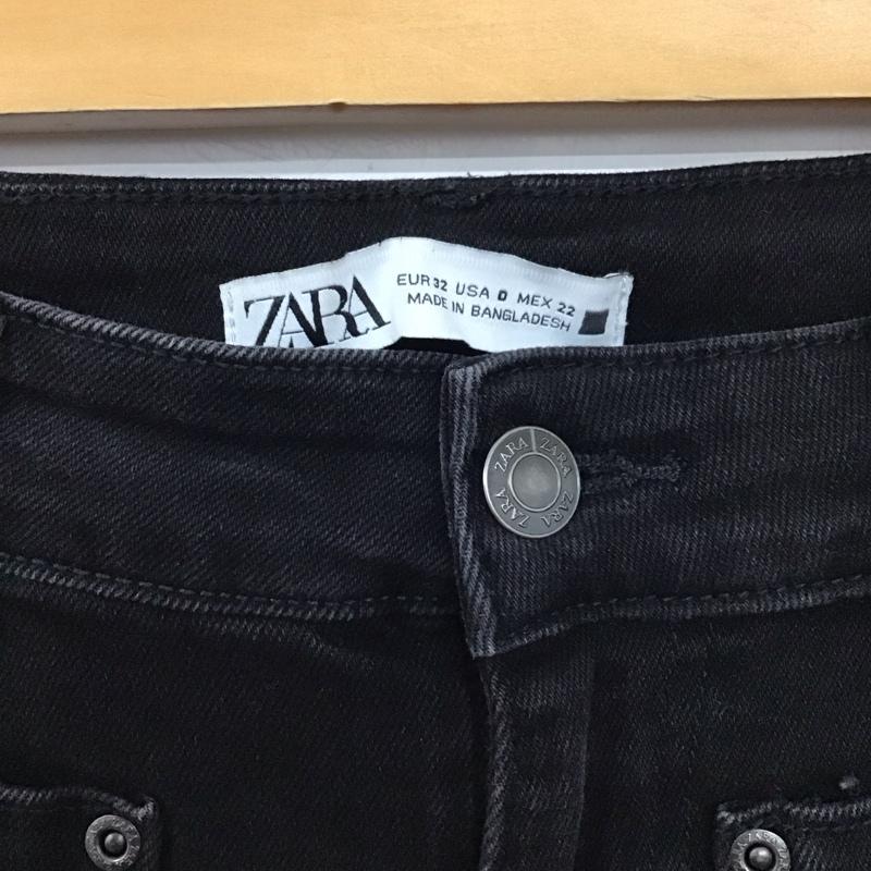 ザラ ZARA パンツ デニム、ジーンズ デニムパンツ スリムパンツ カジュアルパンツ ストレッチパンツ 32インチ 無地 黒 / ブラック / black レディース USED 古着 中古 10152803