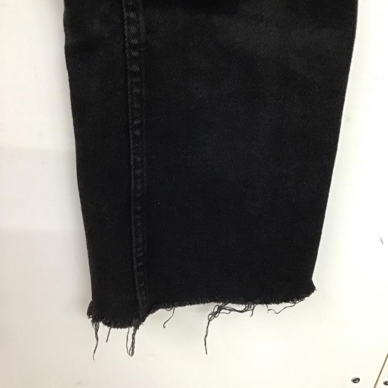 ザラ ZARA パンツ デニム、ジーンズ デニムパンツ スリムパンツ カジュアルパンツ ストレッチパンツ 32インチ 無地 黒 / ブラック / black レディース USED 古着 中古 10152803