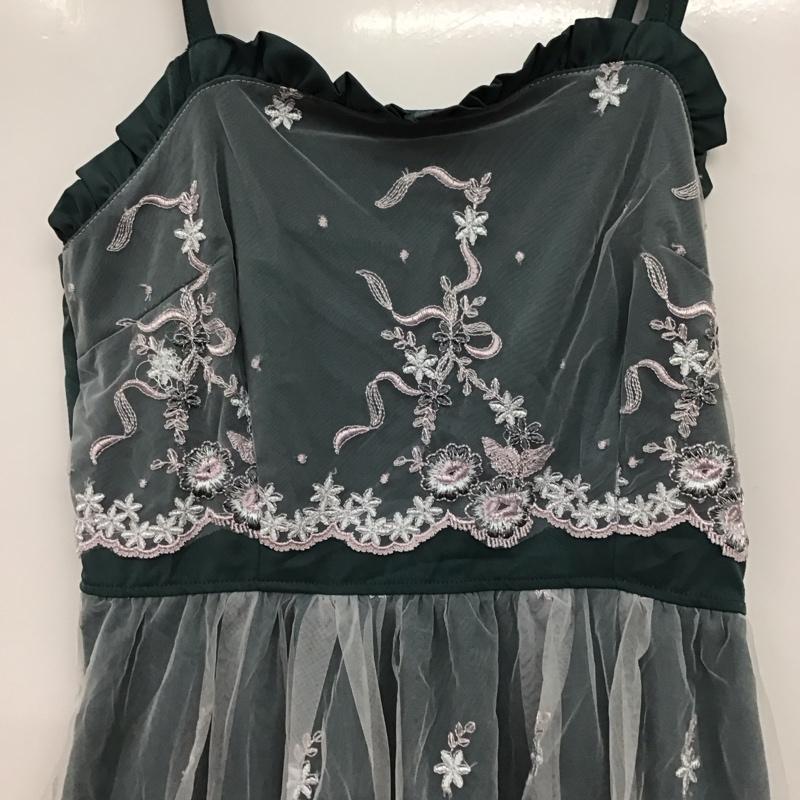 アクシーズファム axes femme ワンピース ロングスカート ノースリーブロングワンピース フレアスカート M 刺繍 緑 / グリーン / green レディース USED 古着 中古 10152805