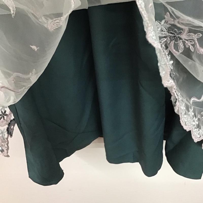 アクシーズファム axes femme ワンピース ロングスカート ノースリーブロングワンピース フレアスカート M 刺繍 緑 / グリーン / green レディース USED 古着 中古 10152805