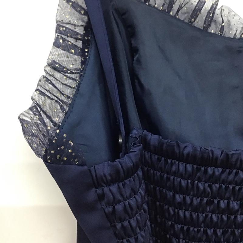 アクシーズファム axes femme ワンピース ロングスカート ノースリーブロングワンピース フレアスカート M 無地 紺 / ネイビー / navy レディース USED 古着 中古 10152806