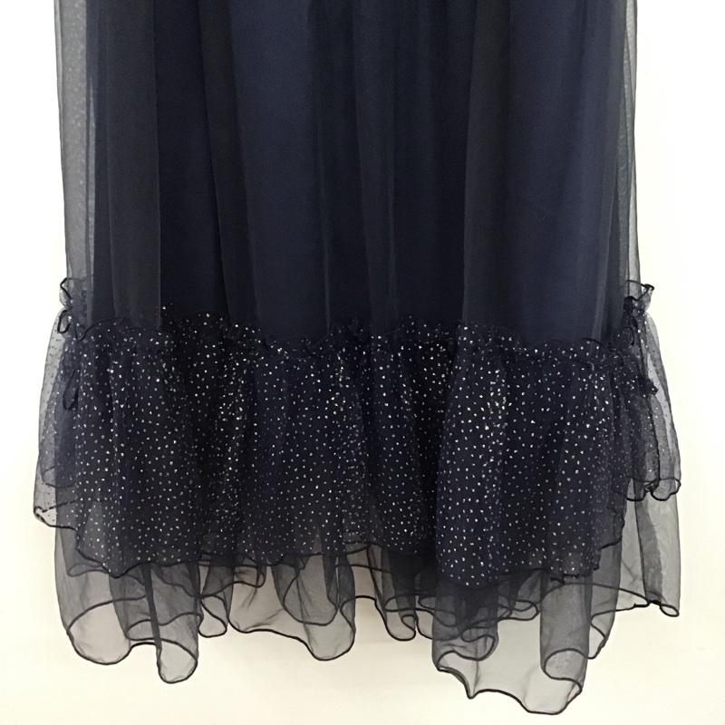 アクシーズファム axes femme ワンピース ロングスカート ノースリーブロングワンピース フレアスカート M 無地 紺 / ネイビー / navy レディース USED 古着 中古 10152806