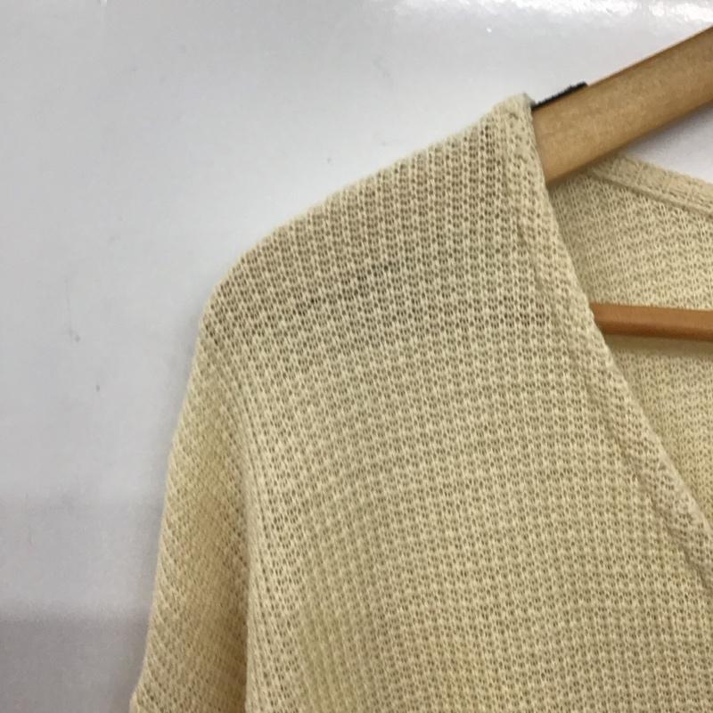 アズールバイマウジー AZUL BY MOUSSY カーディガン 長袖 250fsc80-435e SHORTWAFFLECARDIGAN FREE 無地 ベージュ / ベージュ / beige レディース USED 古着 中古 10152807