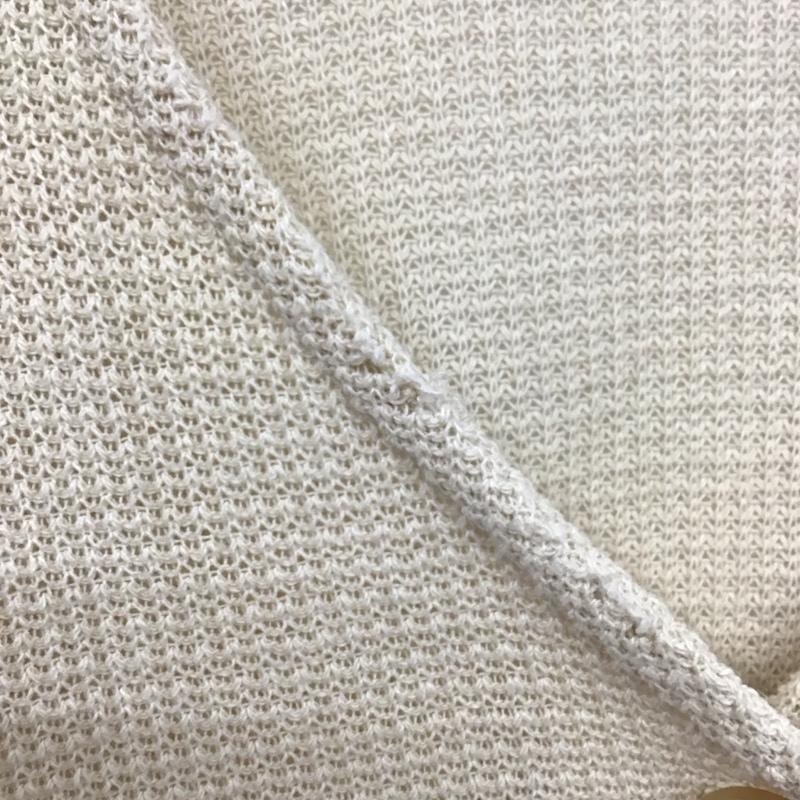 アズールバイマウジー AZUL BY MOUSSY カーディガン 長袖 250fsc80-435e SHORTWAFFLECARDIGAN FREE 無地 ベージュ / ベージュ / beige レディース USED 古着 中古 10152807