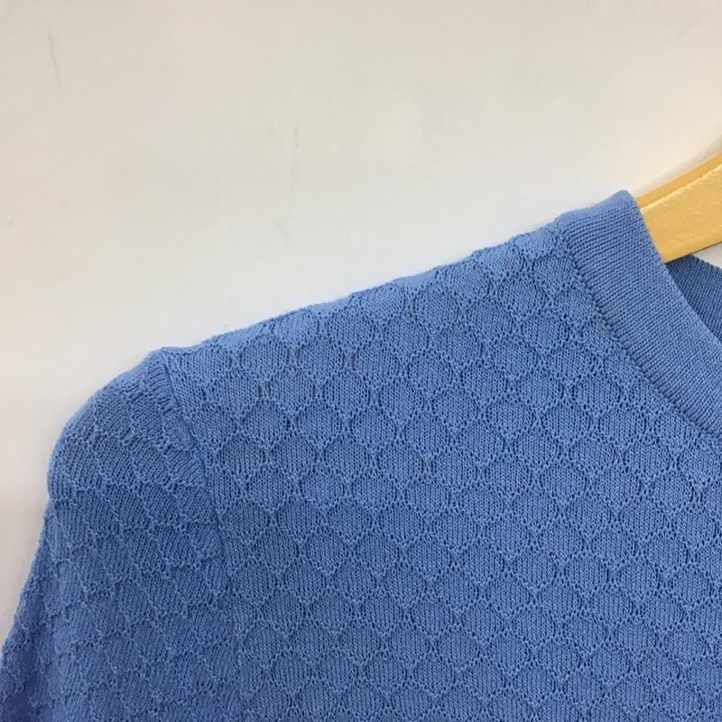 ザラ ZARA カットソー 半袖 半袖カットソー クルーネックカットソー M  青 / ブルー / blue レディース USED 古着 中古 10152809